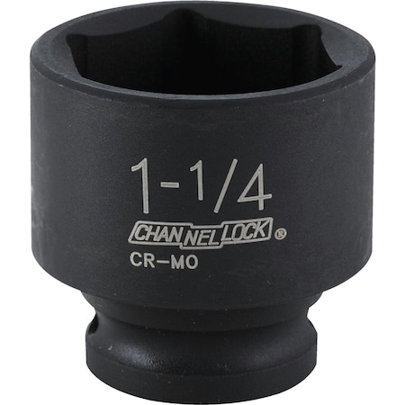 Channellock 1/2 In. Drive 1-1/4 In. 6-Point Shallow Standard Impact Socket 313823